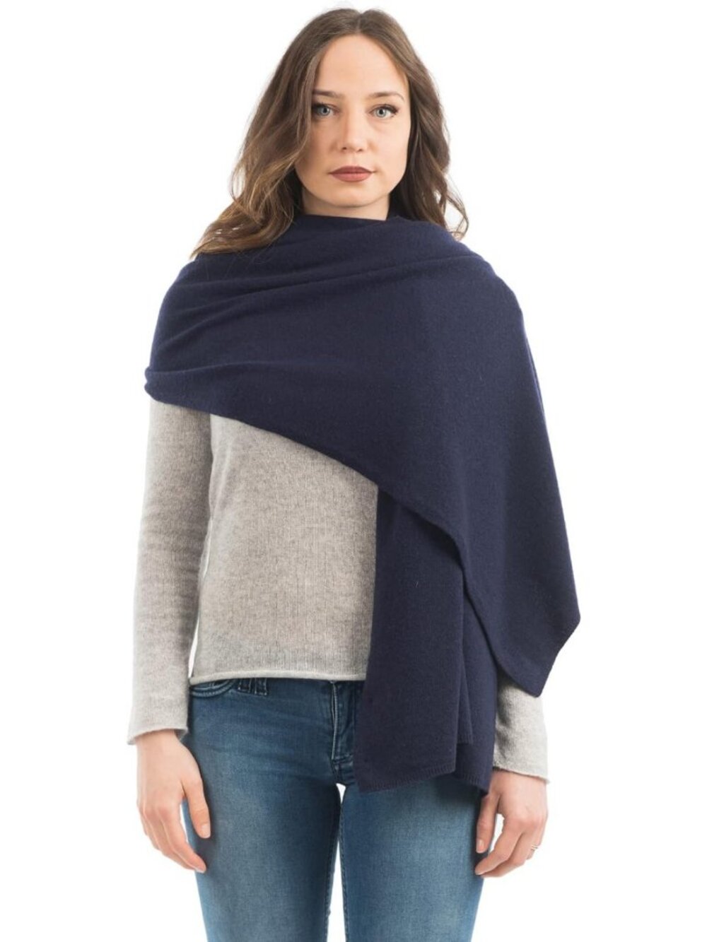 Luxurious Women's Cashmere Blend Stole | Soft Wool Wrap for Cozy Elegance